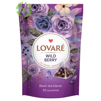 Herbata Lovare mieszanka ekspresowa "Wild Berries" Doypack 50 piram. x 2g]
