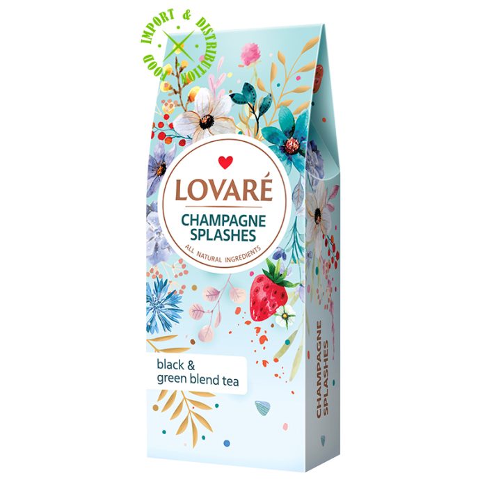 Herbata Lovare czarna i zielona "Splashes of Champagne" liściasta [1 stójka = 80g] (Kopia)