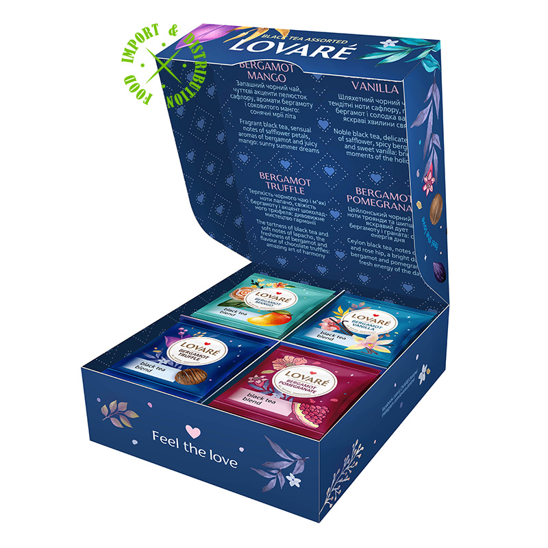 Herbata Lovare Zestaw czarnych herbat z bargamotką "Assorted Bergamot" [32 tor. po 2g]
