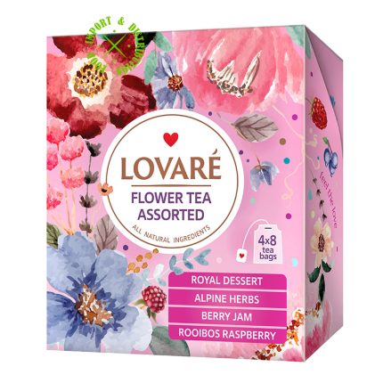 Herbata Lovare Zestaw kwiatowych herbat z dodatkami "Assorted Flower" [32 tor. po 2g]