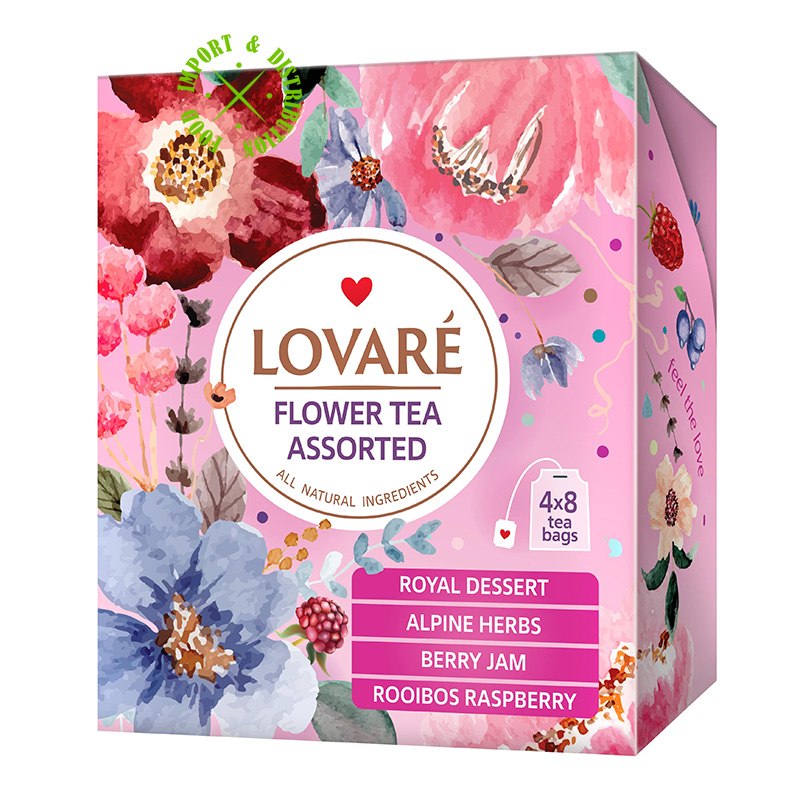 Herbata Lovare Zestaw kwiatowych herbat z dodatkami "Assorted Flower" [32 tor. po 2g]