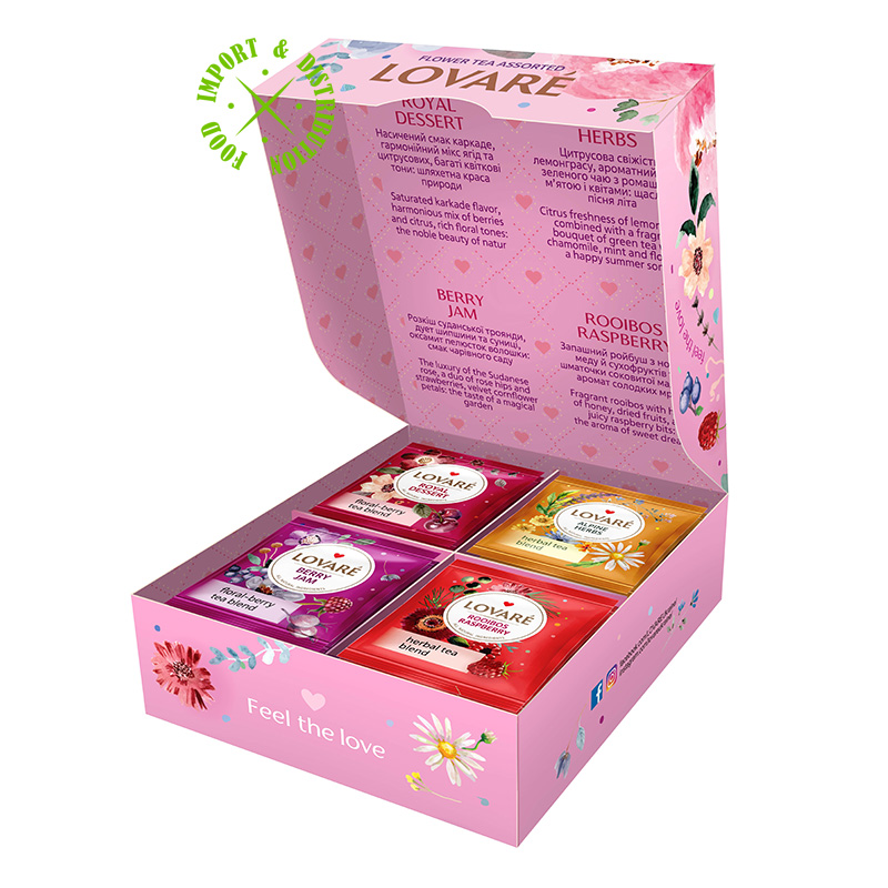 Herbata Lovare Zestaw kwiatowych herbat z dodatkami "Assorted Flower" [32 tor. po 2g]