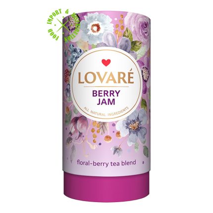 Herbata Lovare mieszanka kwiatowo jagodowa "Berry Jam" liściasta [1 TUBA = 80g]