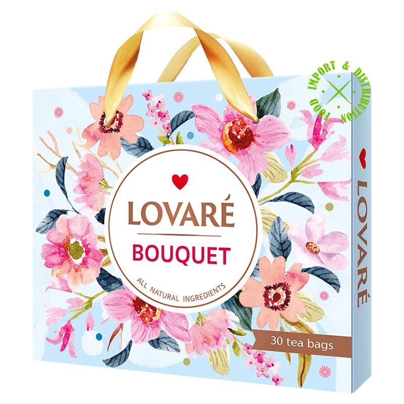 Herbata Lovare Kolekcja 6 smaków 30 torebek "Bouguet" [30 tor. po 2g]