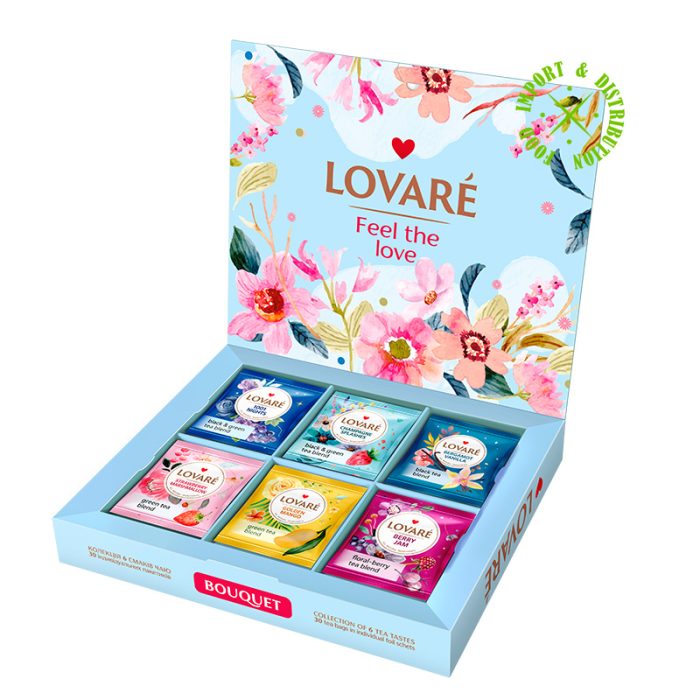 Herbata Lovare Kolekcja 6 smaków 30 torebek "Bouguet" [30 tor. po 2g]