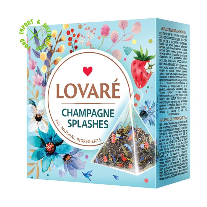 Herbata Lovare mieszanka herbat "Splashes of Champagne" [15 piram. po 2gr]
