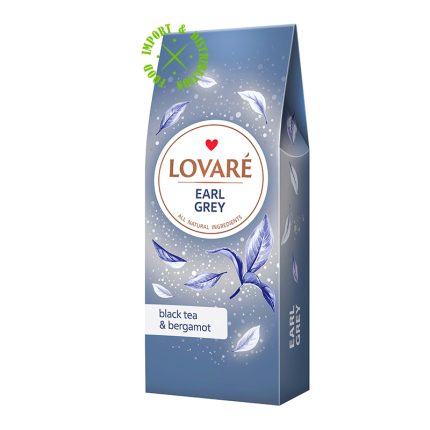Herbata Lovare czarna "EARL GRAY" liściasta [1 stójka = 80g]