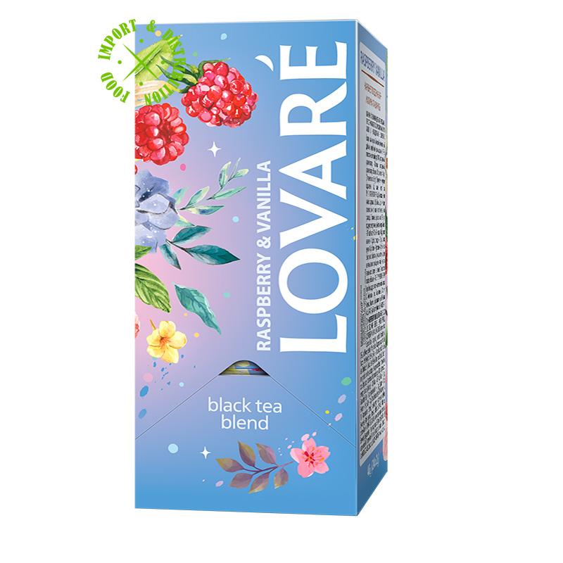 Herbata Lovare mieszanka ekspresowa "Raspberry Vanilla" [24tor. x 2gr]