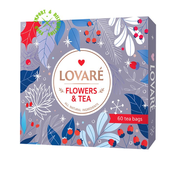 Herbata Lovare Zestaw kwiatowych herbat z dodatkami "Winter FLOWERS TEA" [60 tor. po 2g]