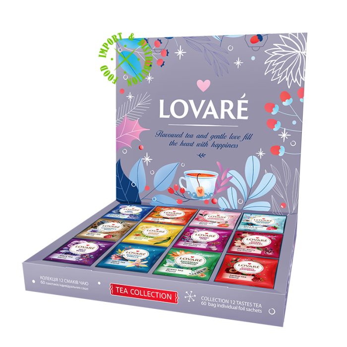 Herbata Lovare Zestaw kwiatowych herbat z dodatkami "Winter FLOWERS TEA" [60 tor. po 2g]