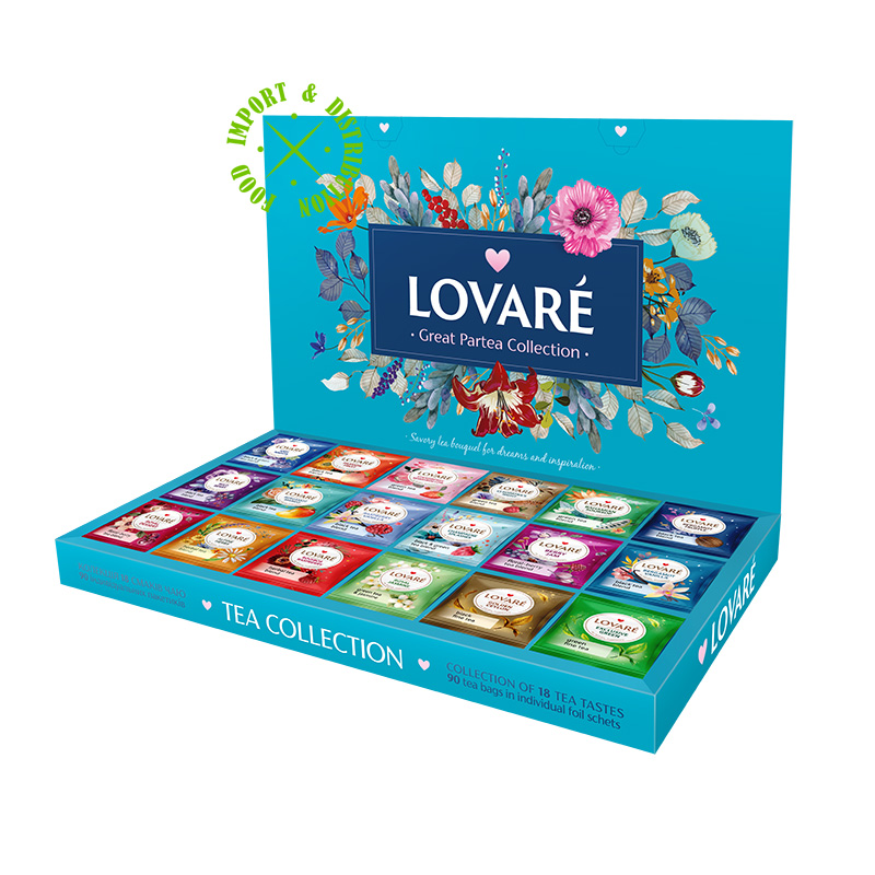 Herbata Lovare Kolekcja 18 smaków 90 Herbat "Winter Great Partea Collection" [90 tor. po 2g]