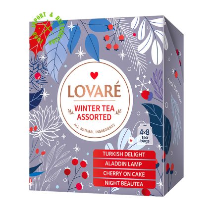 Herbata Lovare Zestaw 4 smaky 32 Herbaty "WINTER TEA ASSORTED" [32 tor. po 2g]