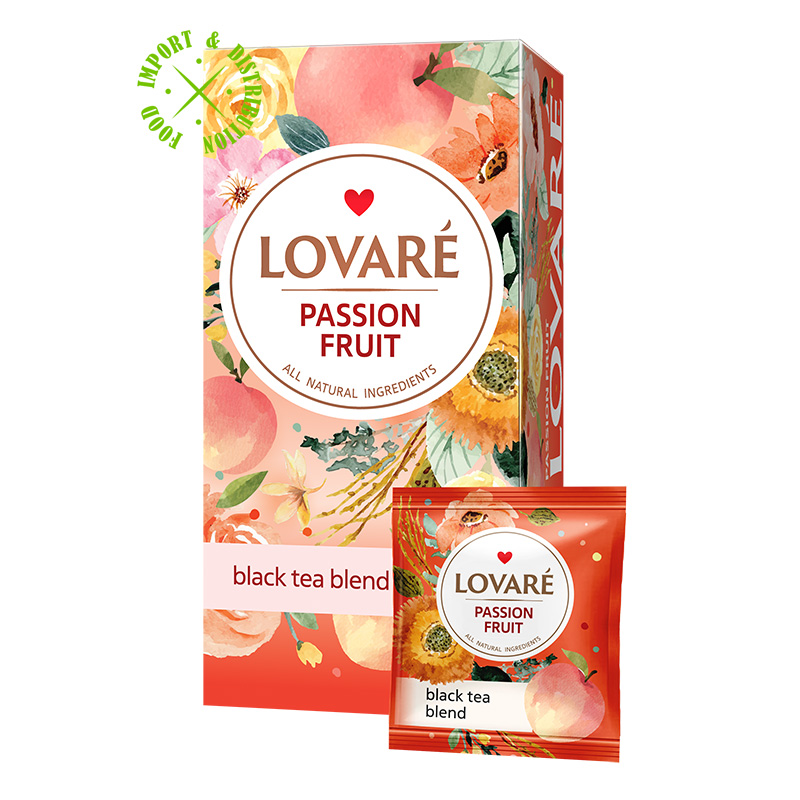Herbata Lovare mieszanka ekspresowa "Passion Fruit" [24tor. x 2g]
