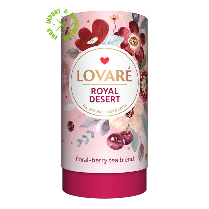 Herbata Lovare owocowa "Royal Desser" liściasta [1 TUBA = 80g]