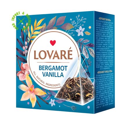 Herbata Lovare mieszanka herbat "Bergamot Vanilla" [15 piram. po 2gr]