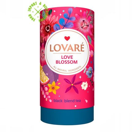 Herbata Lovare czarna z dzikimi jagodami "Love Blossom" liściasta [1 TUBA = 80g]
