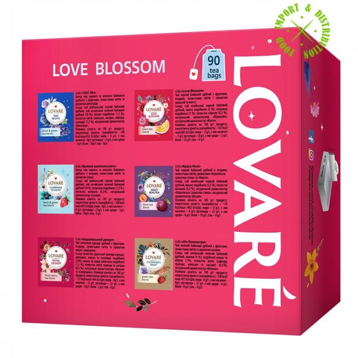 Herbata Lovare mieszanka ekspresowa "Love Blossom" [90tor. x 2g] (Kopia)