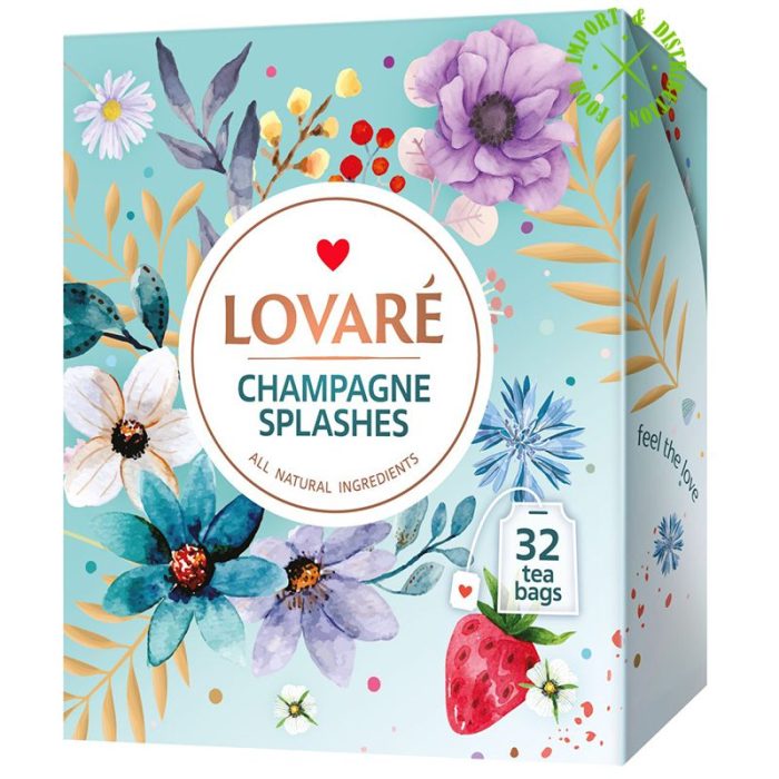 Herbata Lovare mieszanka ekspresowa "Splashes of Champagne" [32tor. x 2g]