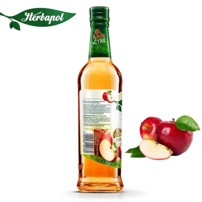 Herbapol Syrop o Smaku Jabłka suplement diety [1 butelka = 420 ml]