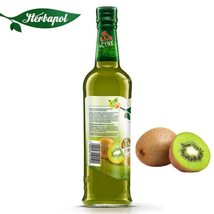Herbapol Syrop o Smaku Kiwi suplement diety [1 butelka = 420 ml]