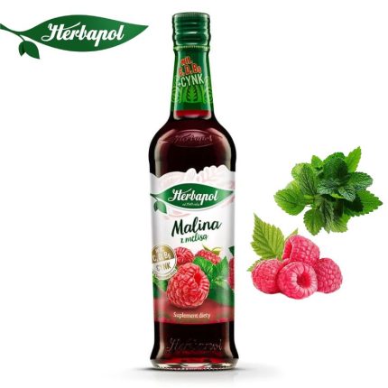 Herbapol Syrop o Smaku Maliny z melisą [1 butelka = 420 ml]