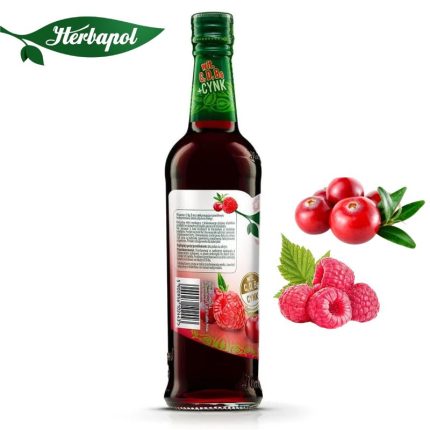 Herbapol Syrop o Maliny z żurawiną suplement diety [1 butelka = 420 ml]