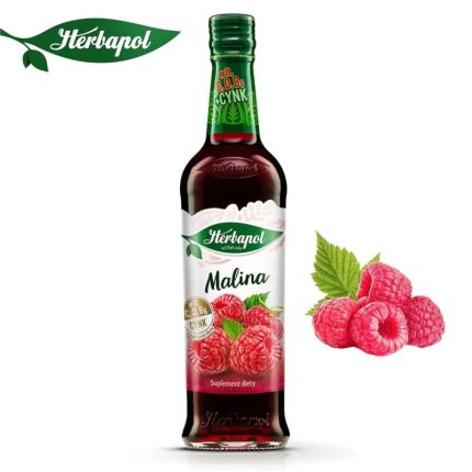 Herbapol Syrop o Smaku Maliny suplement diety [1 butelka = 420 ml]