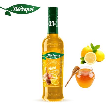 Herbapol Syrop o Smaku Miodu z Cytryną suplement diety [1 butelka = 420 ml]