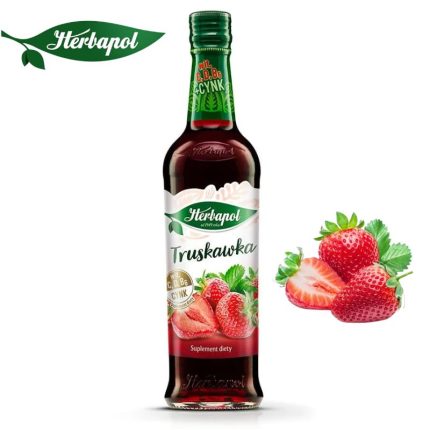 Herbapol Syrop o Smaku Truskawkowym suplement diety [1 butelka = 420 ml]