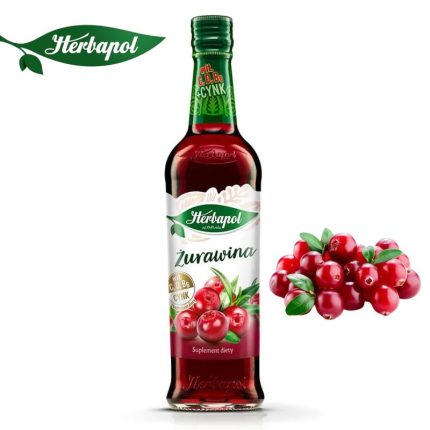 Herbapol Syrop o Smaku Żurawinowym suplement diety [1 butelka = 420 ml]