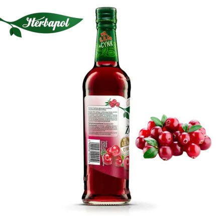 Herbapol Syrop o Smaku Żurawinowym suplement diety [1 butelka = 420 ml]