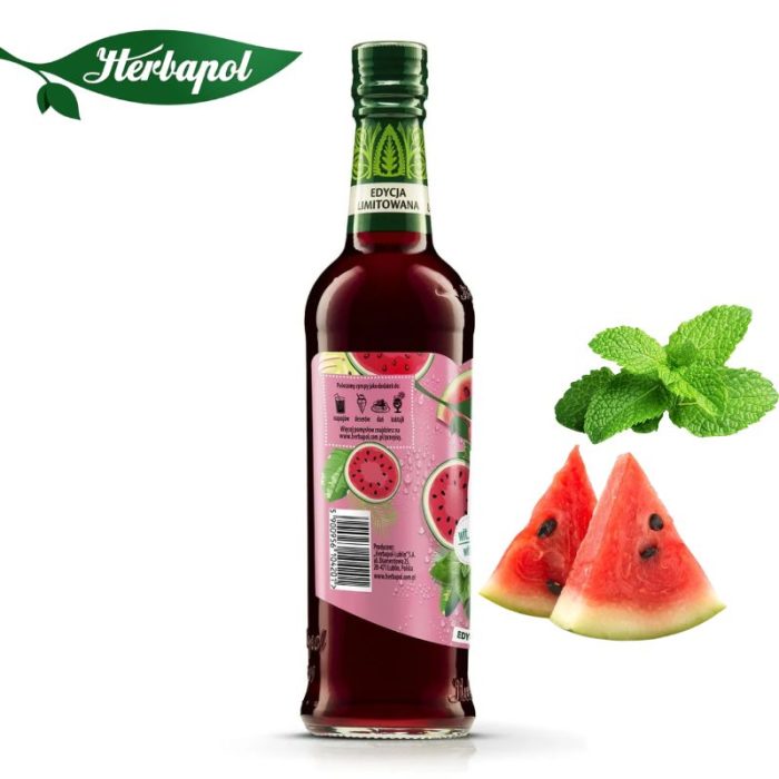 Herbapol Syrop o Smaku Arbuza z Miętą suplement diety [1 butelka = 420 ml] (Kopia)