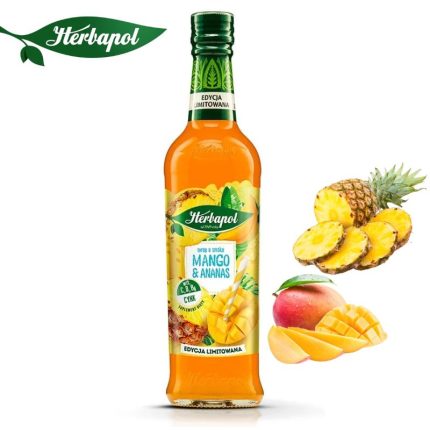Herbapol Syrop o Smaku Mango z Ananasem suplement diety [1 butelka = 420 ml] (Kopia)