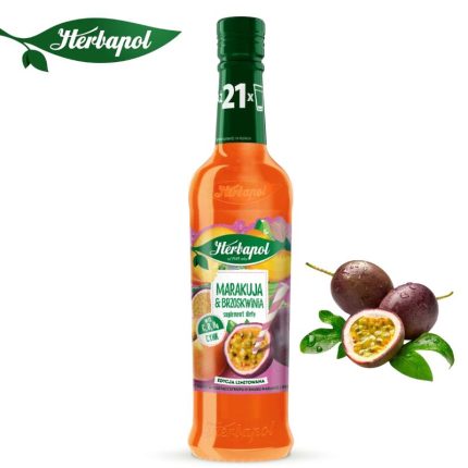 Herbapol Syrop Marakuja z brzoskwinią suplement diety [1 butelka = 420 ml]