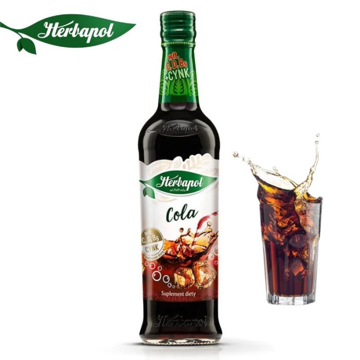 Herbapol Syrop o Smaku Cola suplement diety [1 butelka = 420 ml]