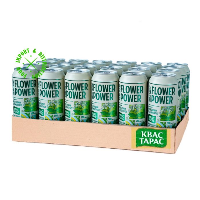Kwas chlebowy naturalny "Taras Moc Kwiatów" [24 puszki = 12L]