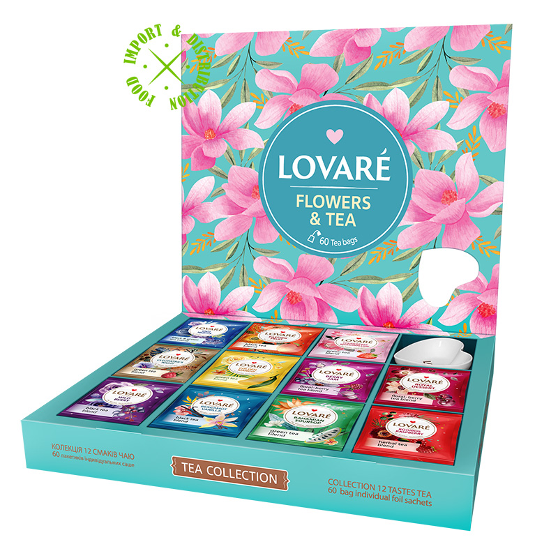 Herbata Lovare Zestaw kwiatowych herbat z dodatkami "SPRING FLOWERS TEA" [60 tor. po 2g]