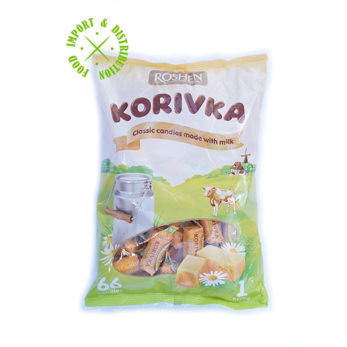 Cukierki Roshen "Krówka" krucha z mlecznym nadzieniem [1 opak =1kg]