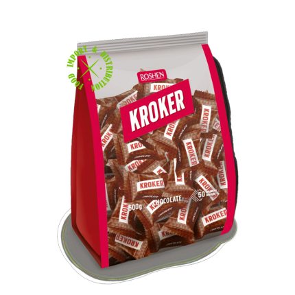 Cukierki Roshen "Kroker" Wafelki z kremem kakaowym oblane czekoladą [1 opak =500g]