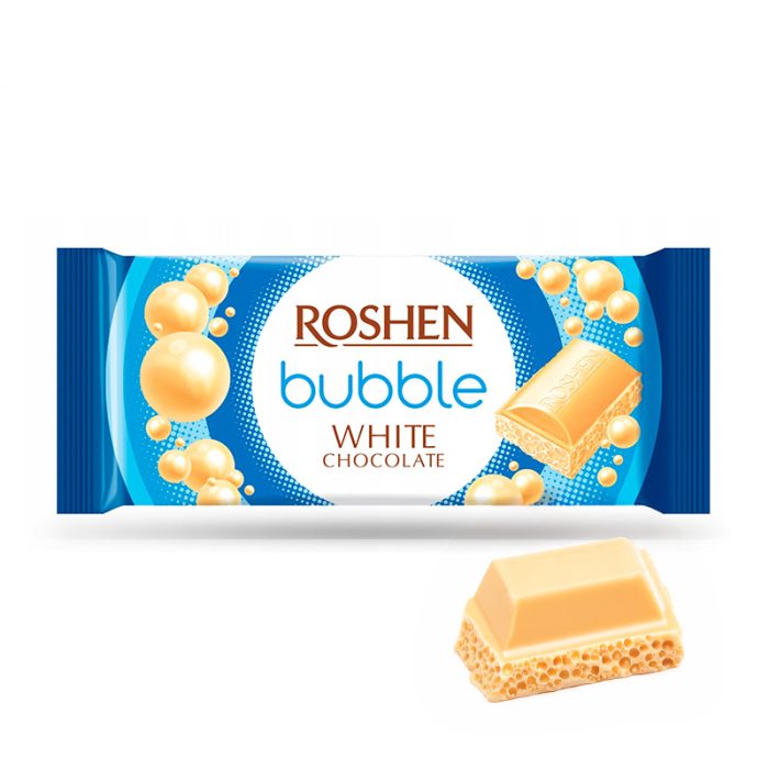 Czekolada Roshen biała z bąbelkami [1 tabliczka =80g]