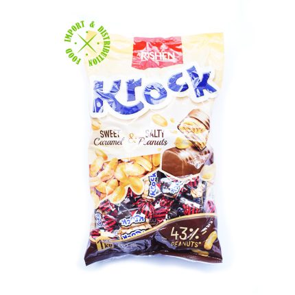 Cukierki Roshen "Krock" Karmelowe z orzechami i karmelem [1 opak =1kg]