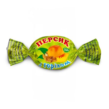 Cukierki Brzoskwinia w czekoladzie z orzechem włoskim [1 opak =1kg]