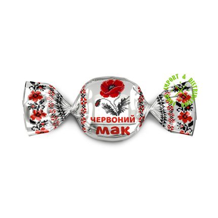 Cukierki Ametyst pralinowe z okruchami karmelu w polewie kakaowej "Czerwony Mak" [1 opak =1kg]
