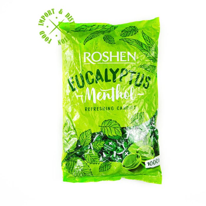 Cukierki Roshen "Eucalyptus" karmelki Menthol miętowe [1 opak =1kg]