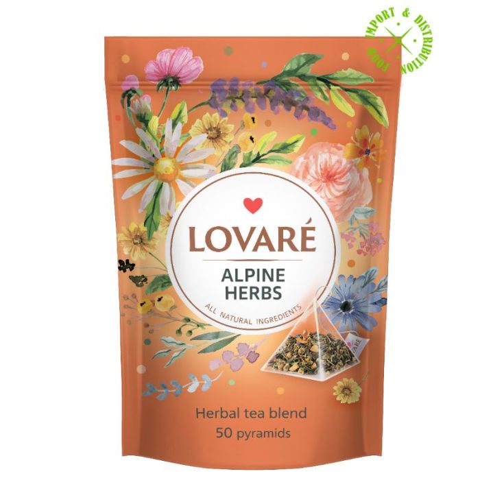 Herbata Lovare mieszanka kwiatowo-ziołowa "Alpine Herbs" [50 piram. x 2g]