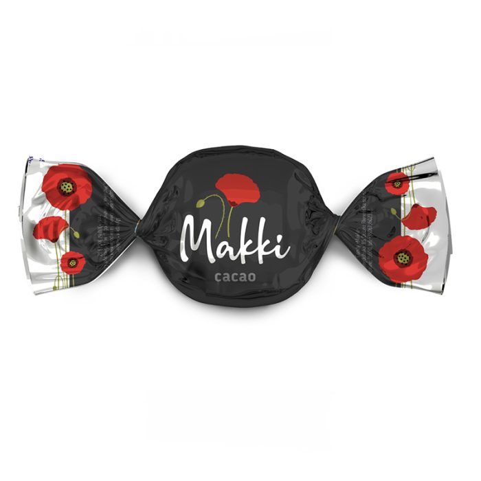 Cukierki Ametyst "Makki" z makiem oraz orzeszkami ziemnymi w polewie kakaowej [1 opak =1kg]