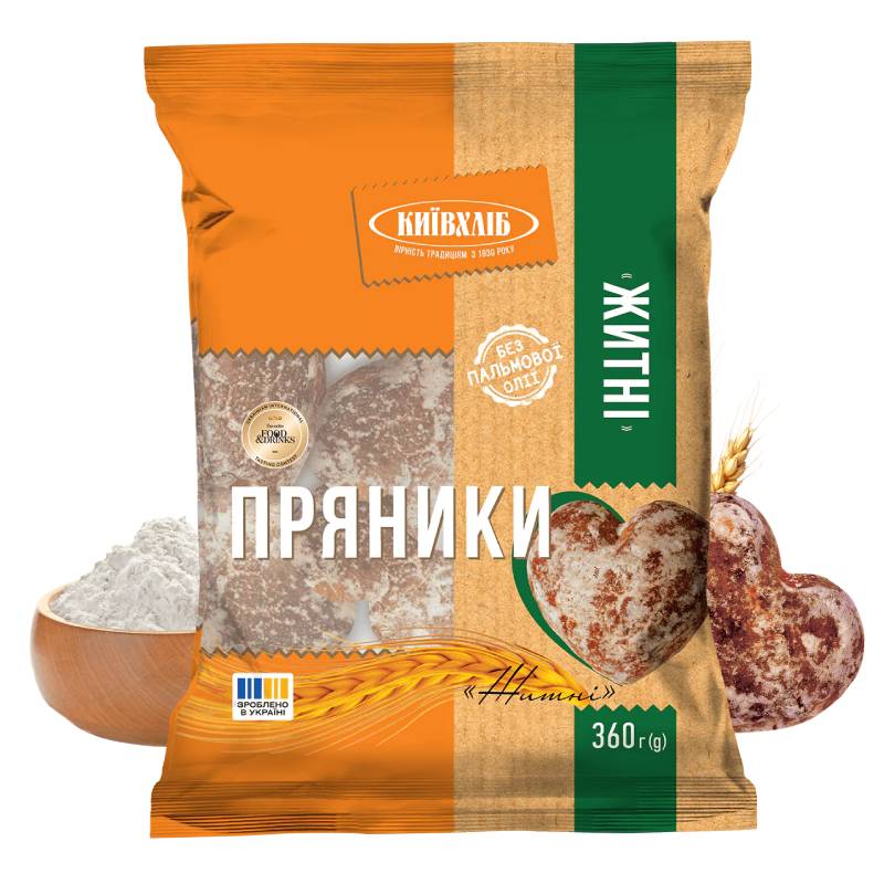 pierniki żytne 4 Pierniki żytnie w lukrze tradycyjne Kijów Chleb 360 g - obrazek 1