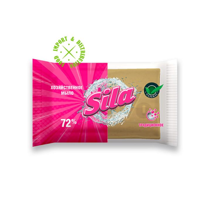 Naturalne Szare Mydło gospodarcze “Sila” 72% w Folii [1 kostka =200g]