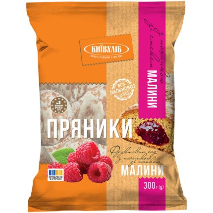 Kijów Chleb Pierniki "Z nadzieniem malinowym" 300g