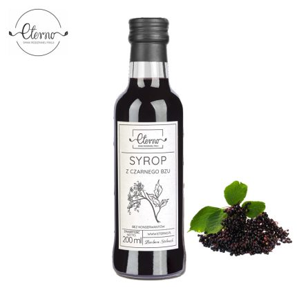 Eterno Syrop z Czarnego Bzu Naturalny BEZ CHEMII 200ml